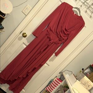 Maroon/mauve vintage dress